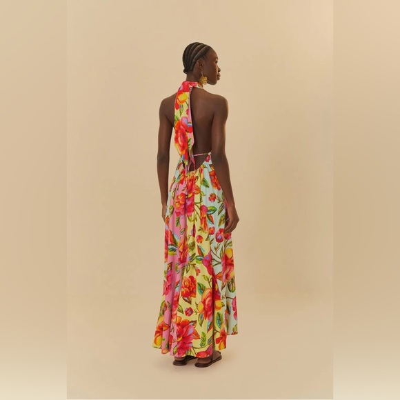 FARM Rio Multicolor Floral Halter Dress - Picture 2 of 7